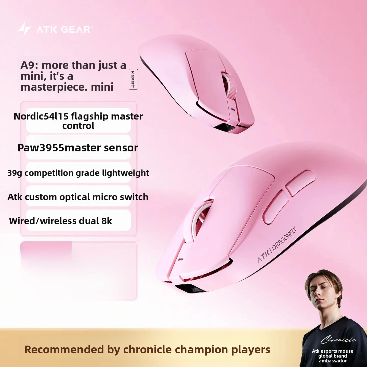 Ultimate Esports Gaming - ATK Dragonfly A9 MINI Ultimate Gaming
