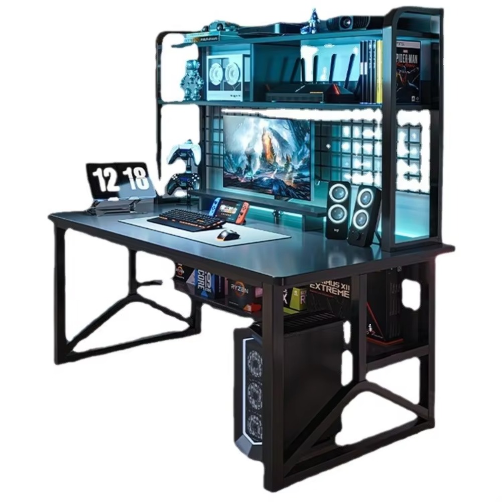 Esports Gaming School - Modern Durable Metal+MDF Esports Gaming Desk