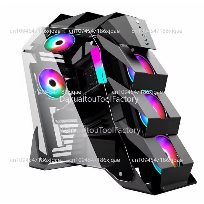 Esports Gaming Cafe - Alien Water-cooled Case; High-end Internet Cafe