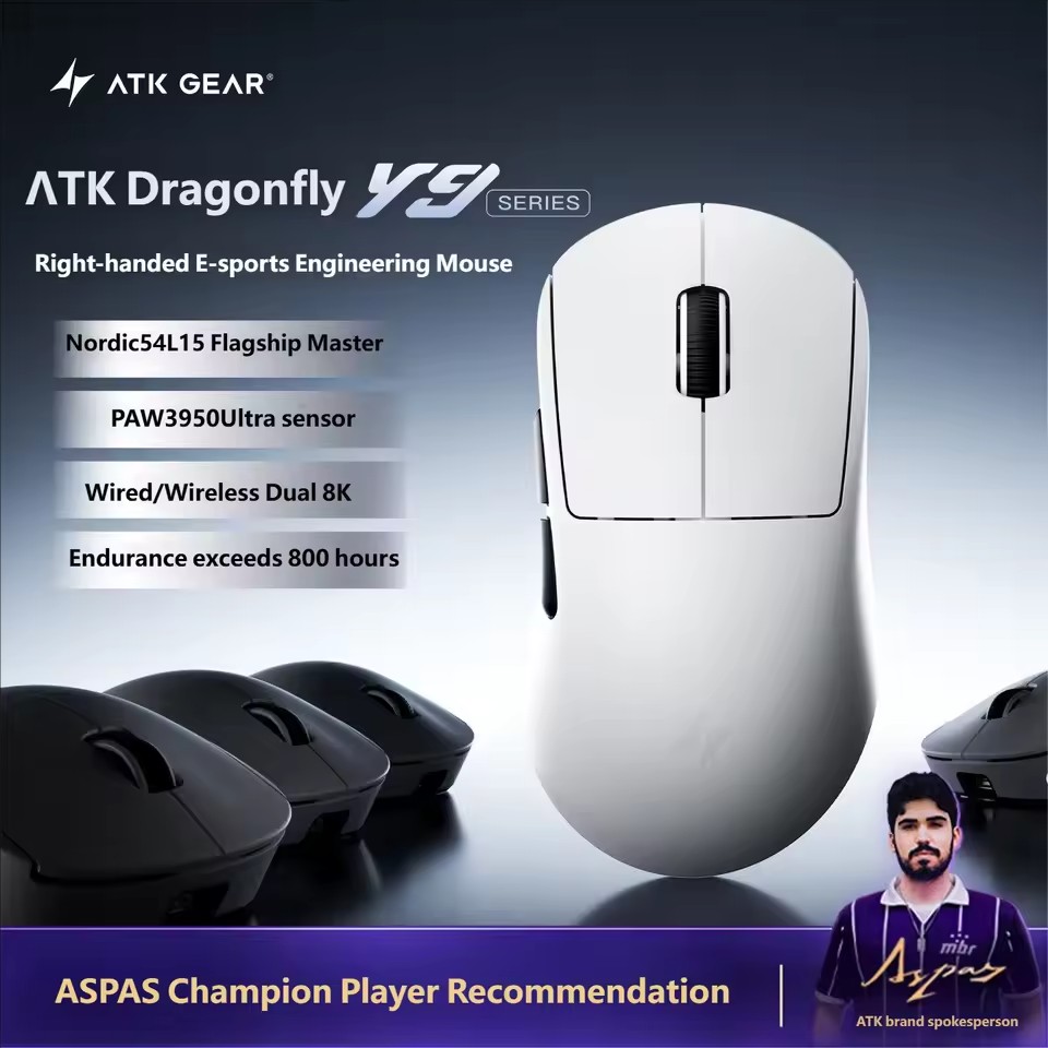 Ultimate Esports Gaming - ATK Y9 Ultimate Tri-Model Right-Hand Wireless