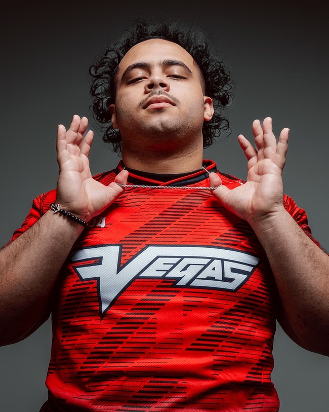 Esports Gaming Jersey - 2026 New Vegas Red Diagonal Stripe