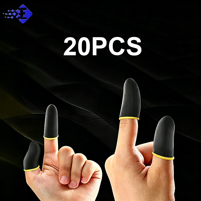 Esports Gaming Finger Sleeve - 20PCS Knitted Gaming Finger Covers Anti‑Sweat