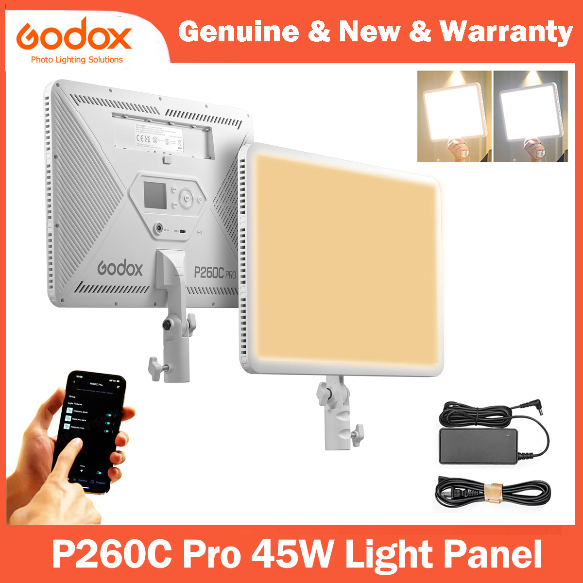 Led Light Panel Stream - Godox P260C Pro LED Video Light