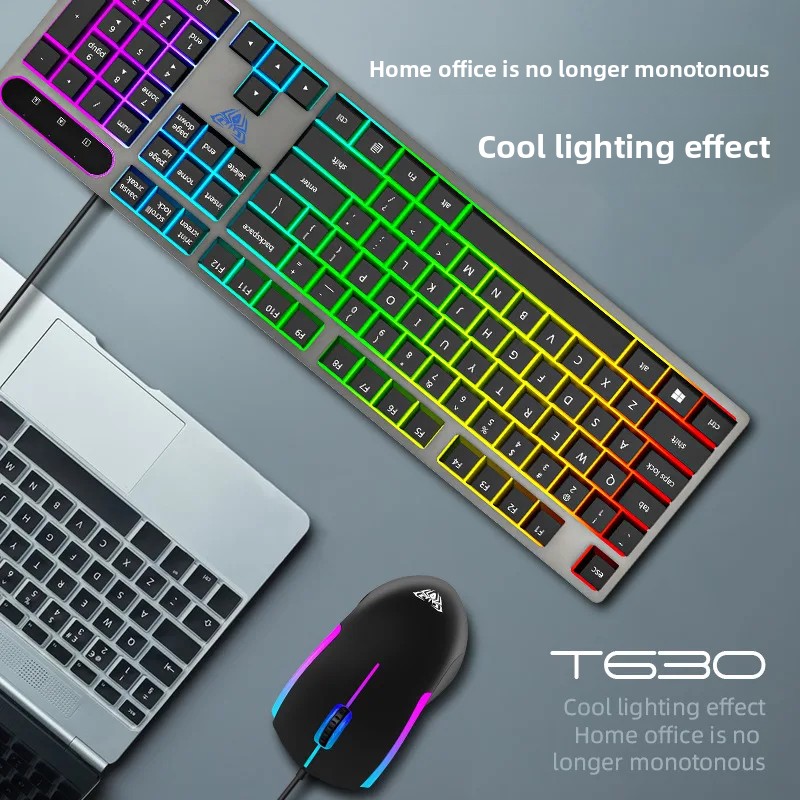 Wired Gaming Esports T630 Glow - Esports Gaming Cafe ulasan dan harga