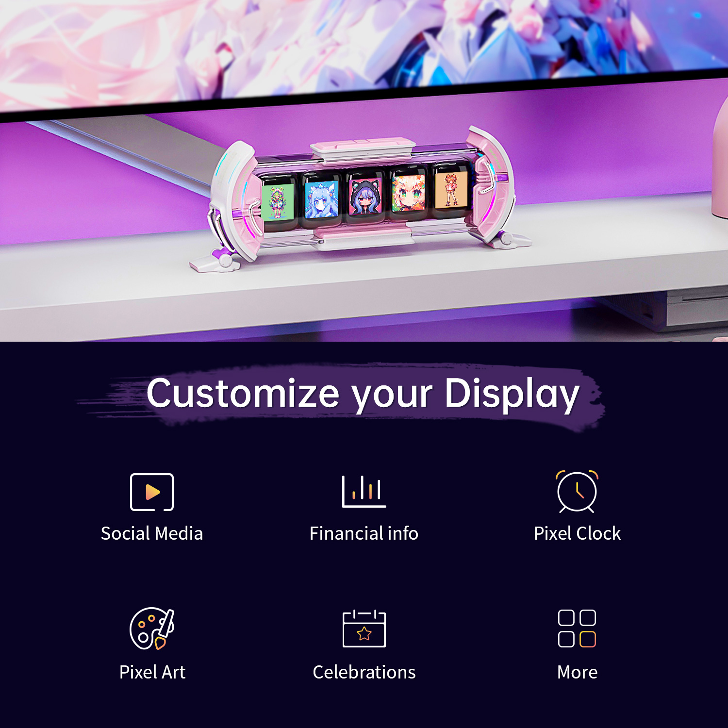 Divoom Times Gate Cute Gaming  - Esports Gaming Monitor ulasan dan harga