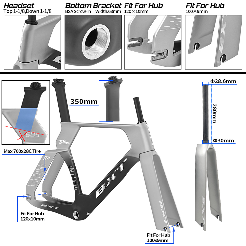 BXT 2026 Carbon Track Bike Fra - Esports Gaming Jersey ulasan dan harga