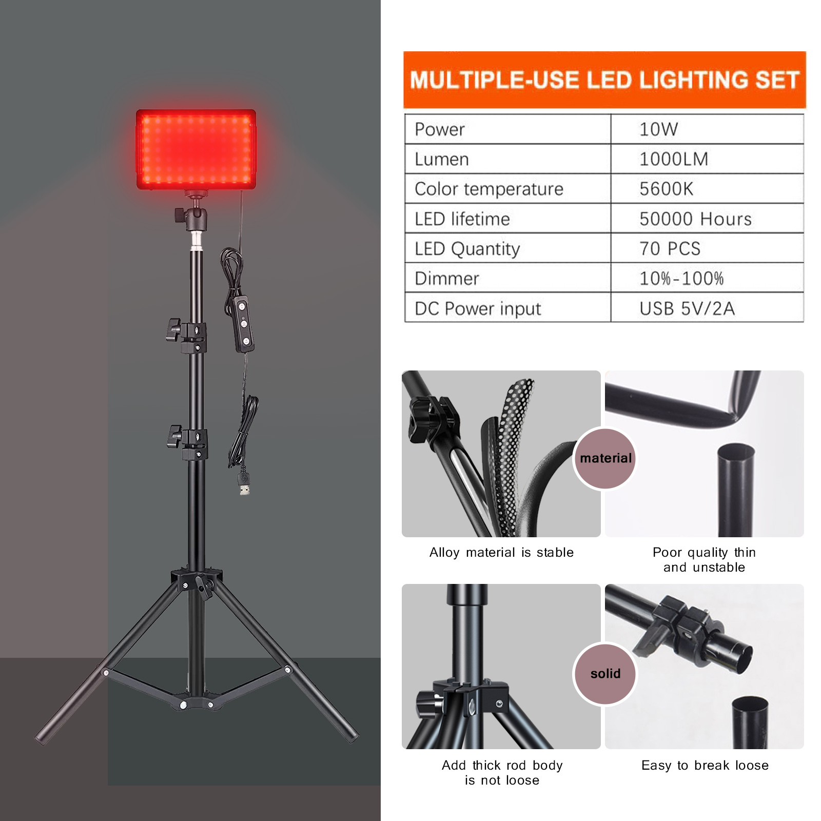 LED Photography Video Light Pa - Led Light Panel Stream ulasan dan harga