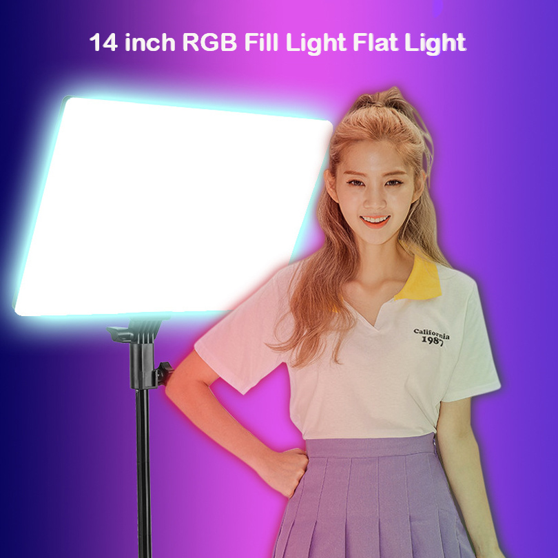 RGB 14'' LED Video Light Remot - Led Light Panel Stream ulasan dan harga