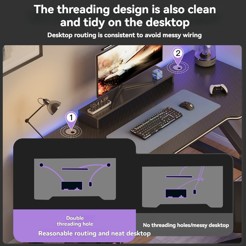 Computer desk, home desk, stud - Esports Gaming School ulasan dan harga