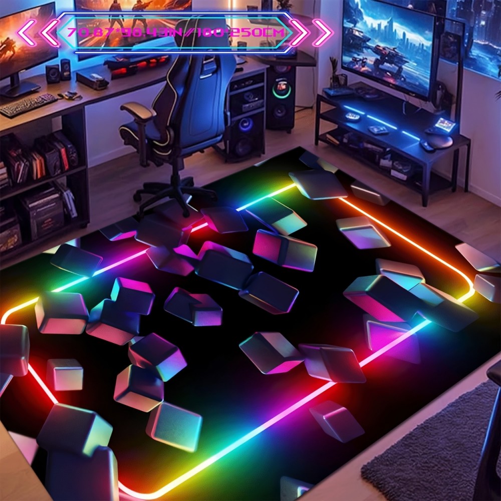 VIKAMA Gaming Mat Colorful Des - Esports Gaming Cafe ulasan dan harga