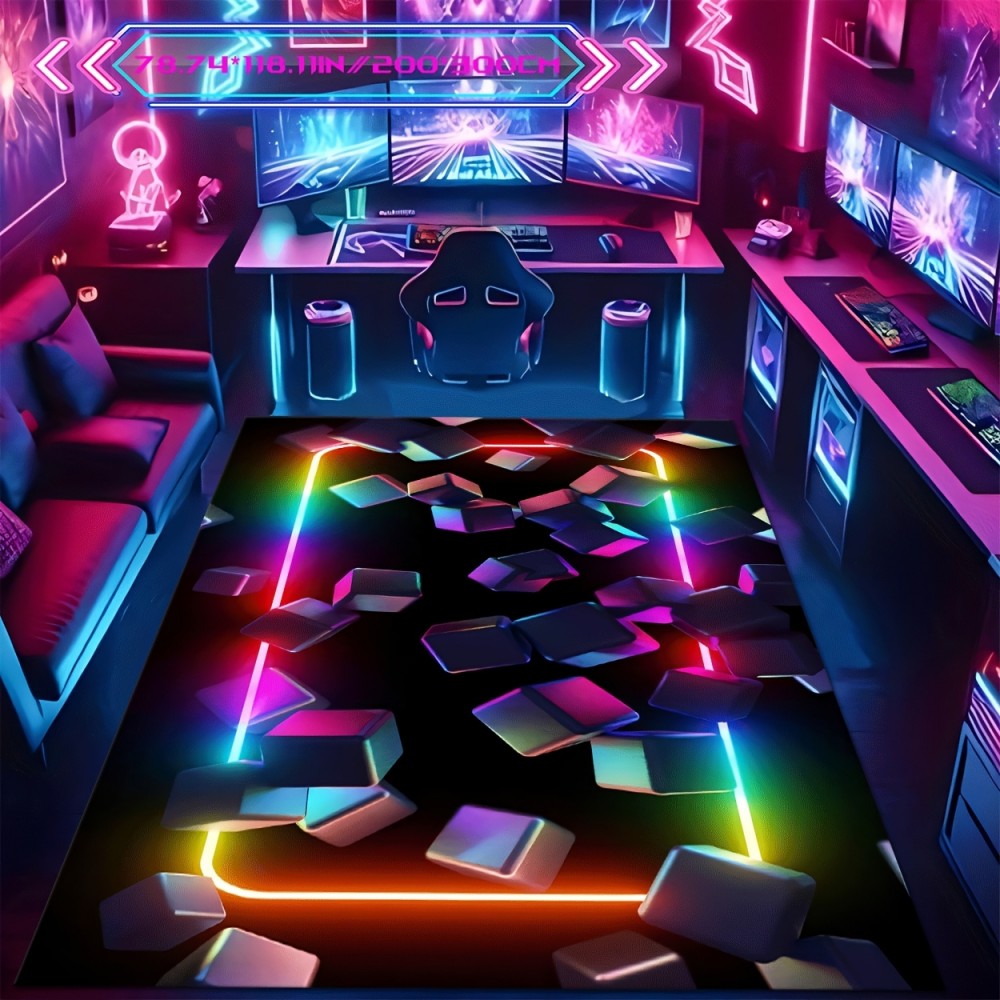 VIKAMA Gaming Mat Colorful Des - Esports Gaming Cafe ulasan dan harga