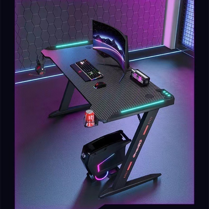 Rgb Carbon Fiber Ambient Light - Esports Gaming Cafe ulasan dan harga