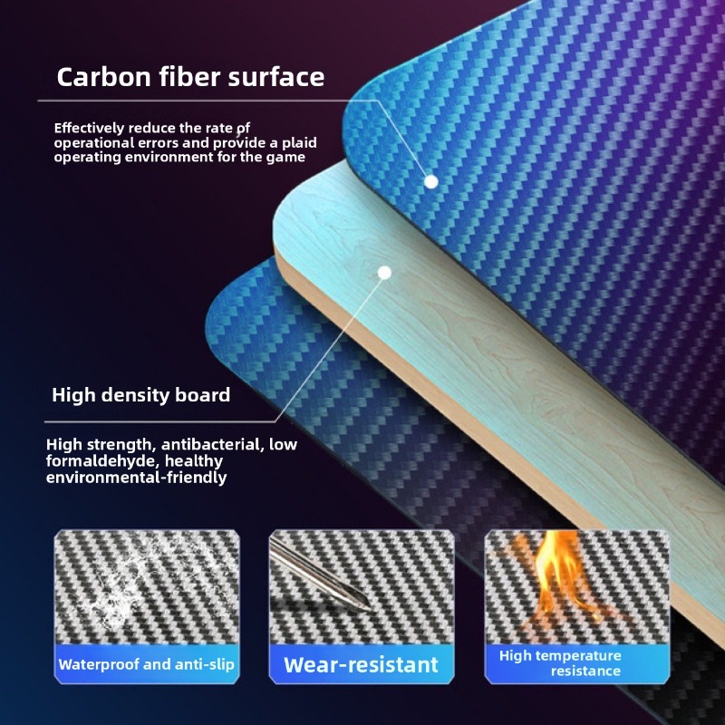Rgb Carbon Fiber Ambient Light - Esports Gaming Cafe ulasan dan harga
