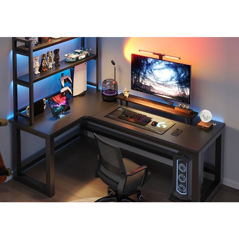 L Shaped Corner Computer Gamin - Esports Gaming School ulasan dan harga