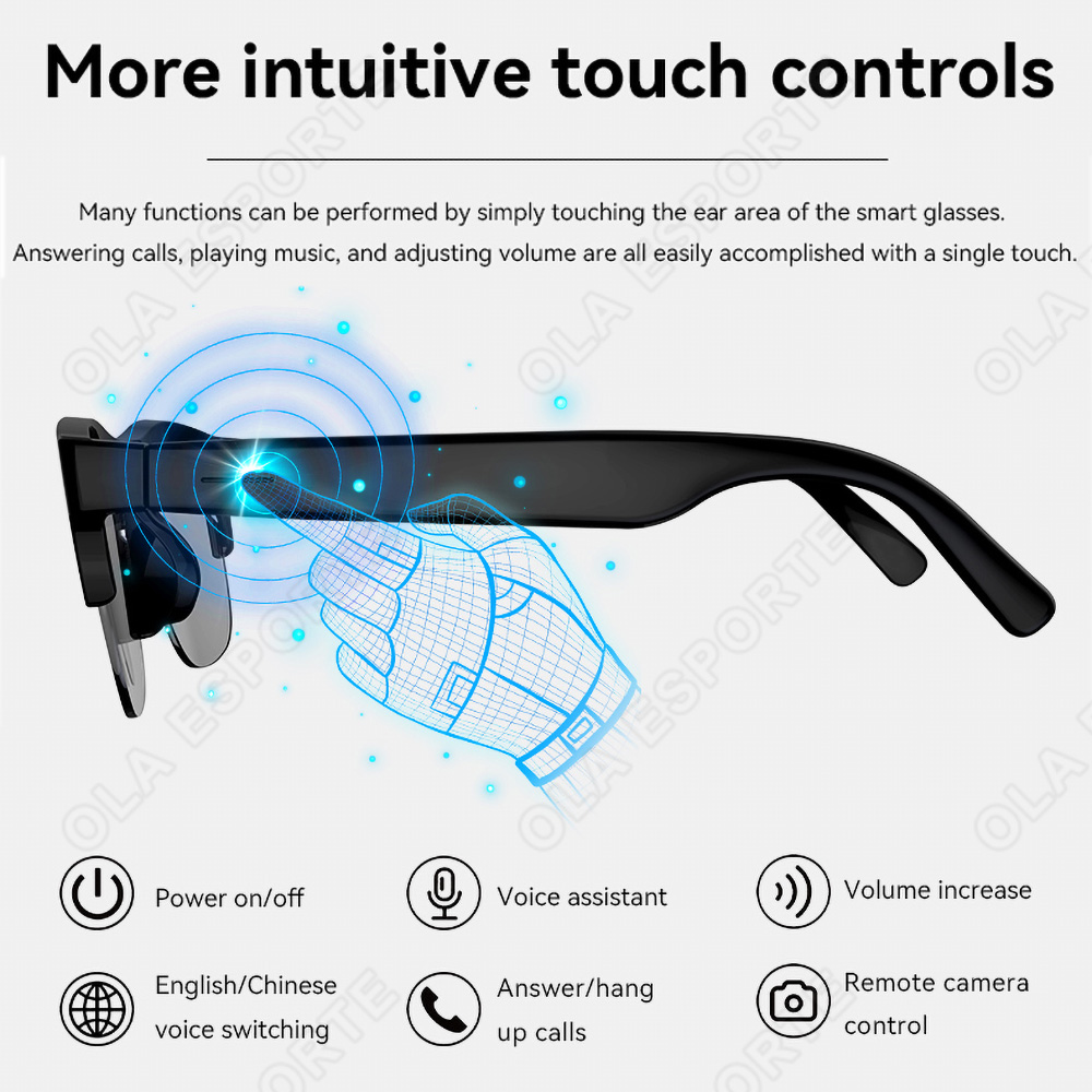 NEW Smart Glasses V5.3 Bluetoo - Esports Gamer ulasan dan harga