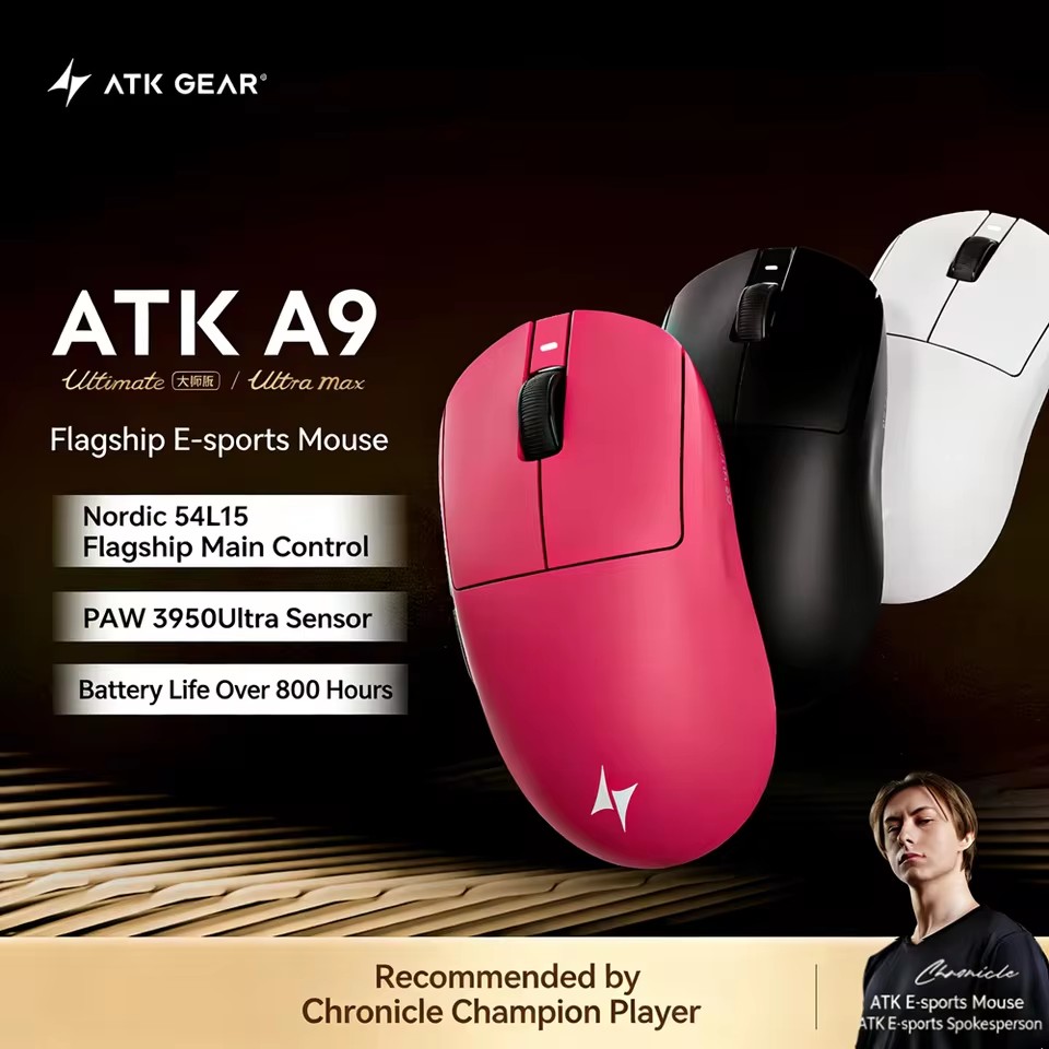 ATK A9 Air Ultimate Gaming Mou - Ultimate Esports Gaming ulasan dan harga