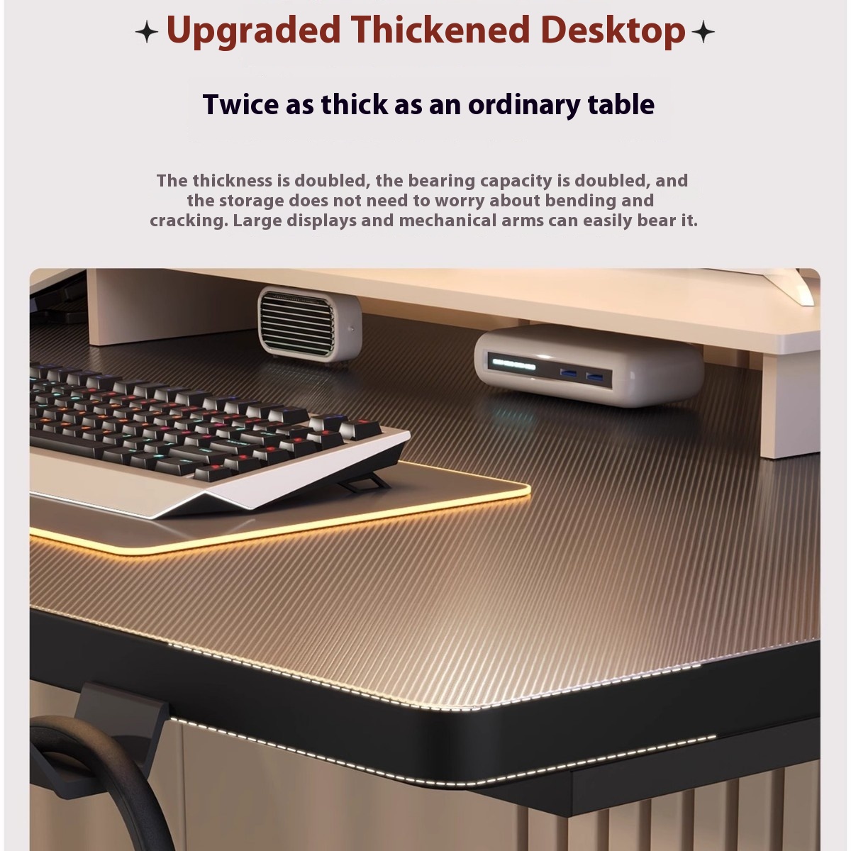 Home Office Computer Desk Smar - Esports Gaming School ulasan dan harga