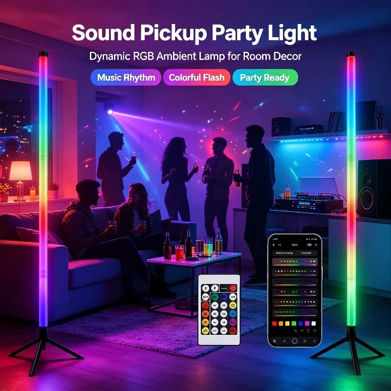 2PCS 120CM RGB Floor Lamp, Sou - Esports & Gaming Optics Gmbh ulasan dan harga