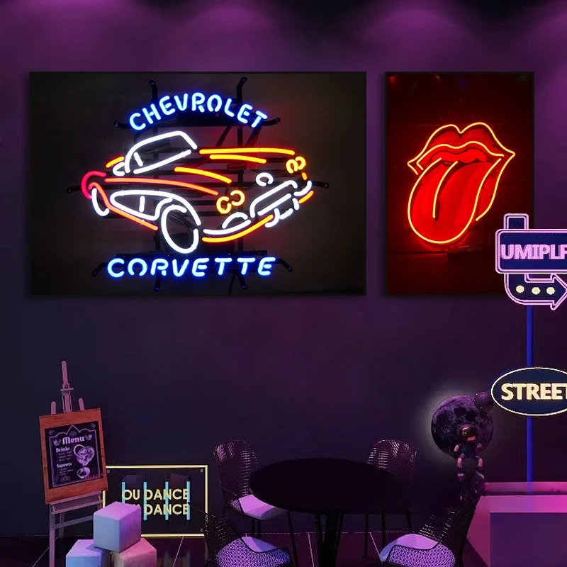 Bar decoration painting Cyberp - Esports & Gaming Optics Gmbh ulasan dan harga