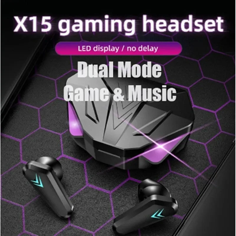 NEW X15 TWS Earphones Bluetoot - Esports Gaming Monitor ulasan dan harga